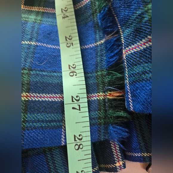 Nova Scotia Bonda | Blue Plaid Women's Skirt, Waist 13 1/2" - Picture 7 of 10